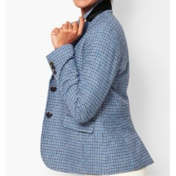 ⭐️ NWT Talbots Shetland Aberdeen Houndstooth Wool Blazer Size 4P
Tattersall - Picture 3 of 11